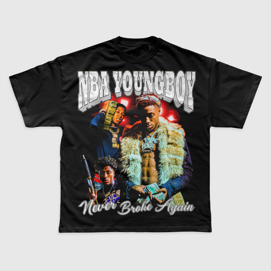 NBA YOUNGBOY 2 VINTAGE RAP TEE