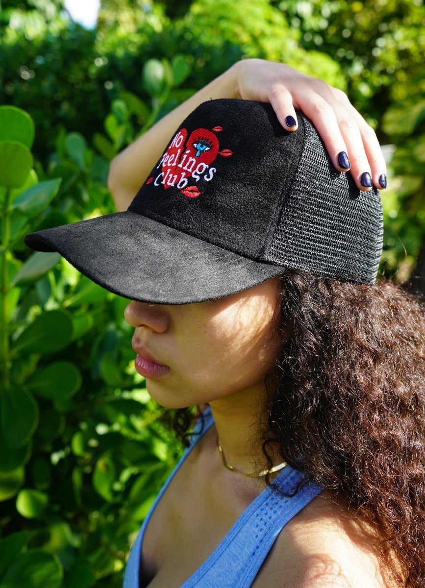 NFC Suede Trucker Hat - NoFeelingsClub